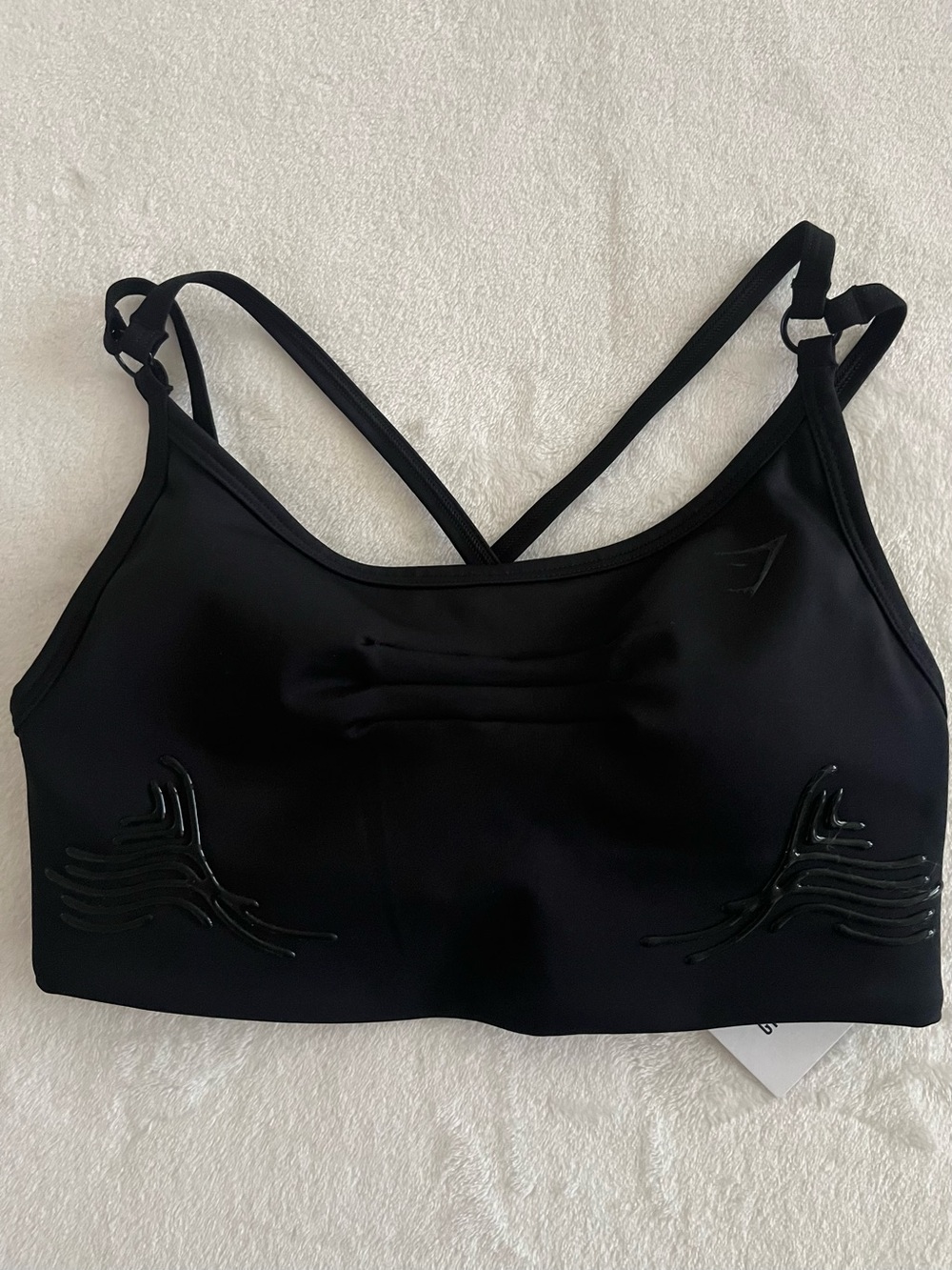 Gymshark Black Strappy Low-Impact Sports Bra S